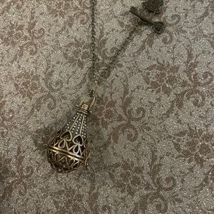 Teardrop locket Pendant Necklace